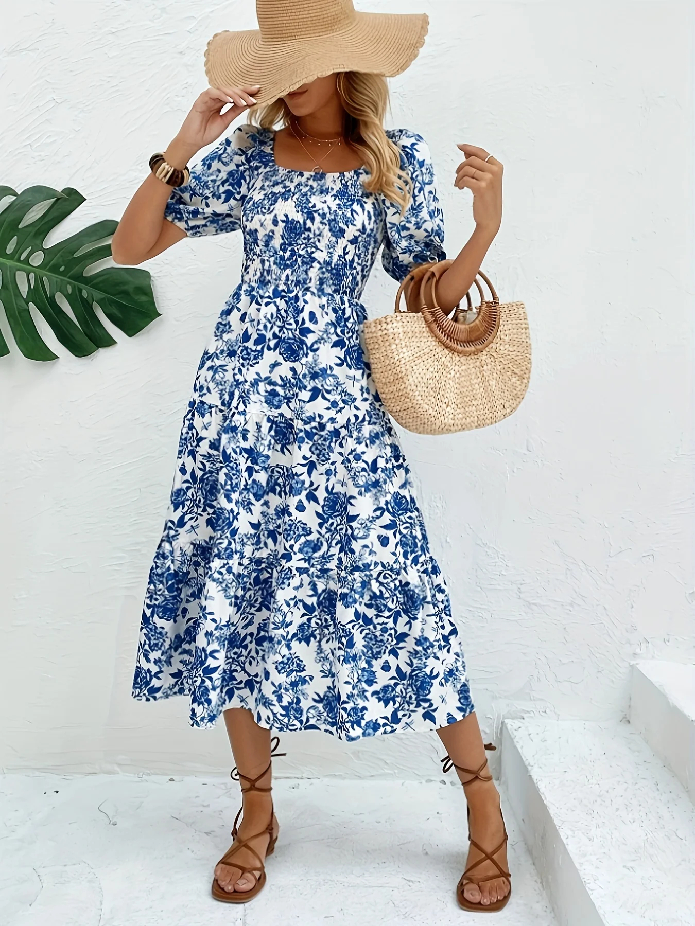 Women’s Elegant Floral Maxi Dress - Image 5
