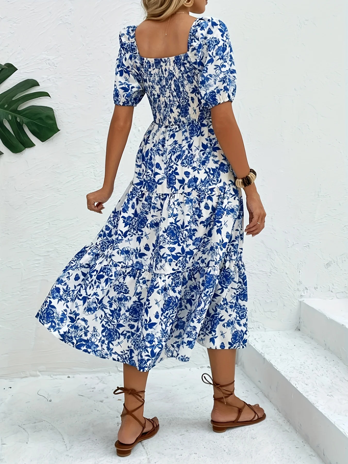 Women’s Elegant Floral Maxi Dress - Image 4