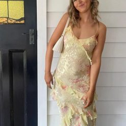 Elegant Floral Sling Maxi Dress for Women