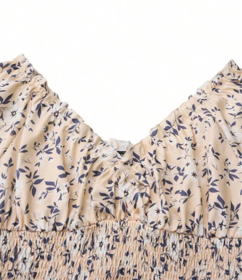 Women’s Vintage Floral Party Dress - Image 3