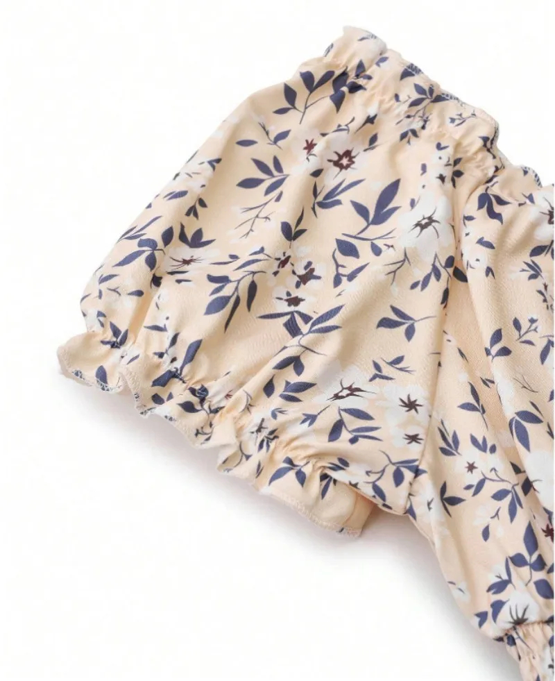 Women’s Vintage Floral Party Dress - Image 2